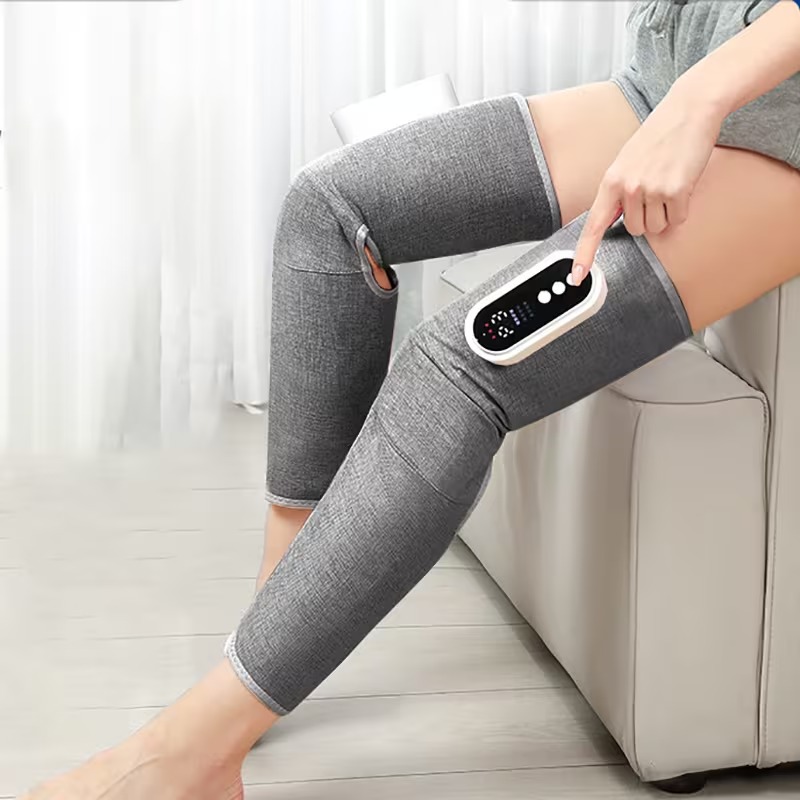 Wireless Leg Massagers with Air Compression, Heat, and Vibration